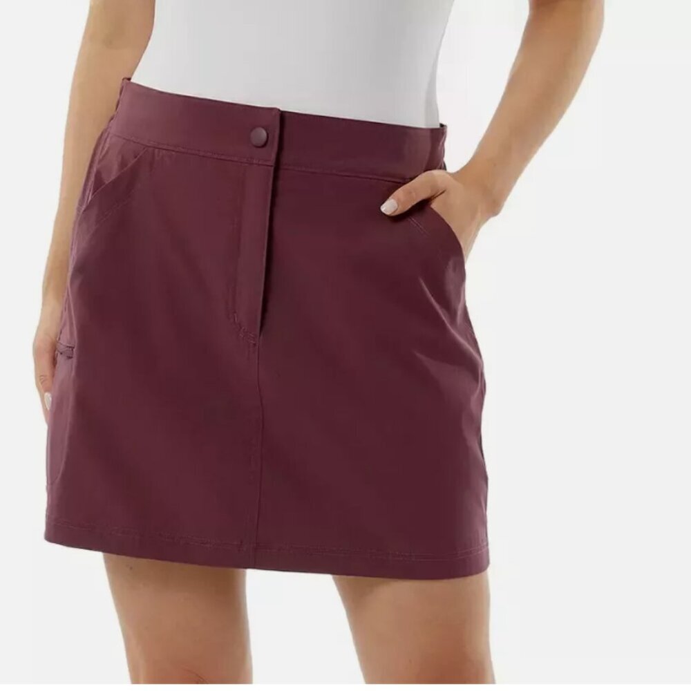 32 Degrees Cool Womens Lightweight Tech Skort Crushed Violet - Picture 2 of 4